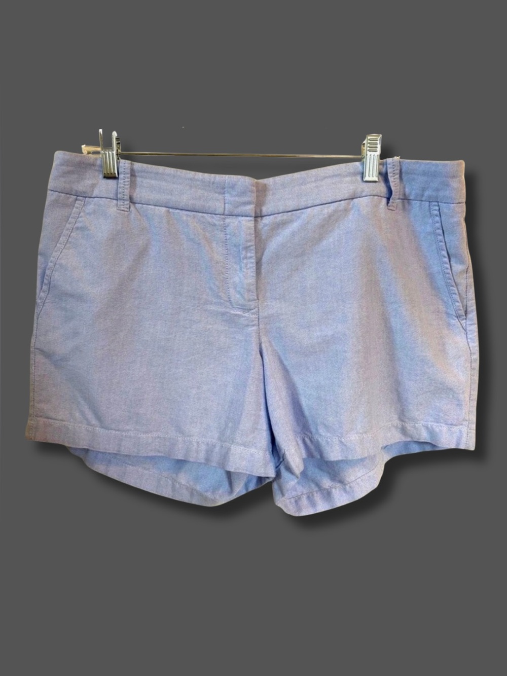 J.Crew Oxford Cloth Shorts Women’s 14 Blue Cotton Preppy Classic